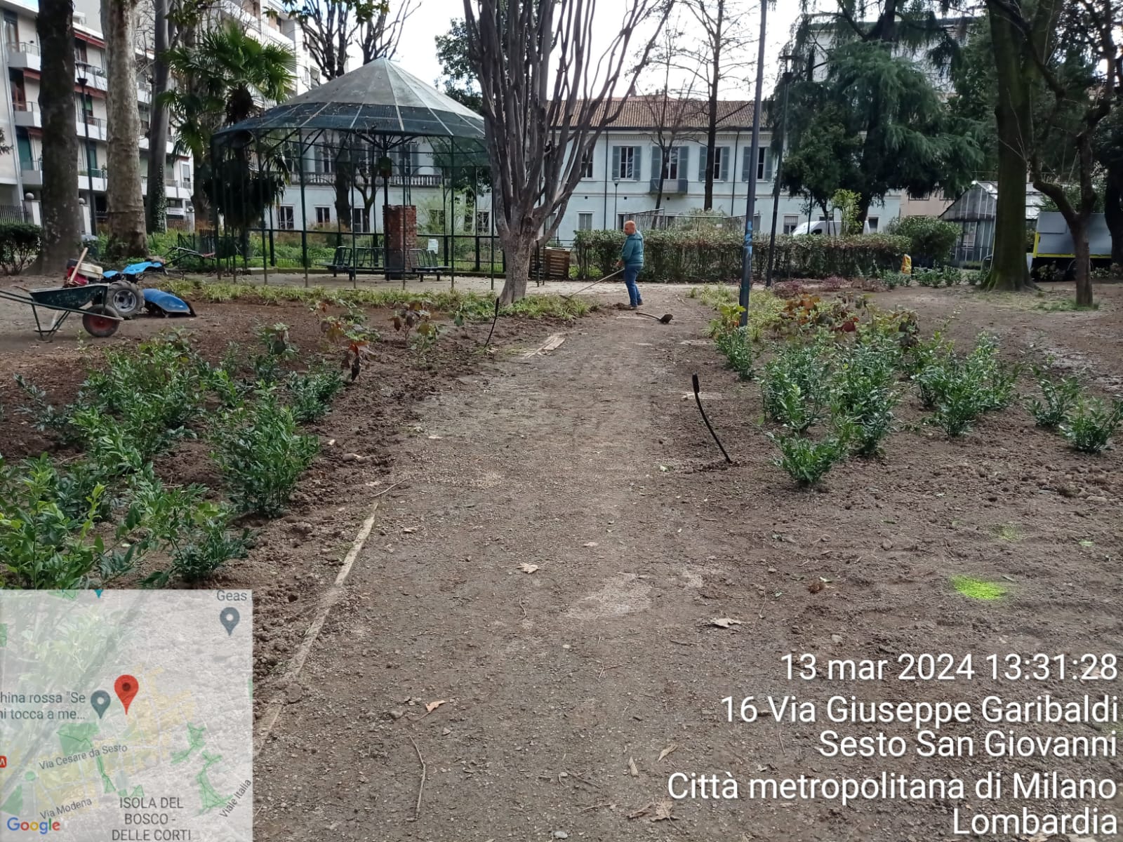 immagine di galleria 'Restyling del giardino di villa Mylius - prima parte'