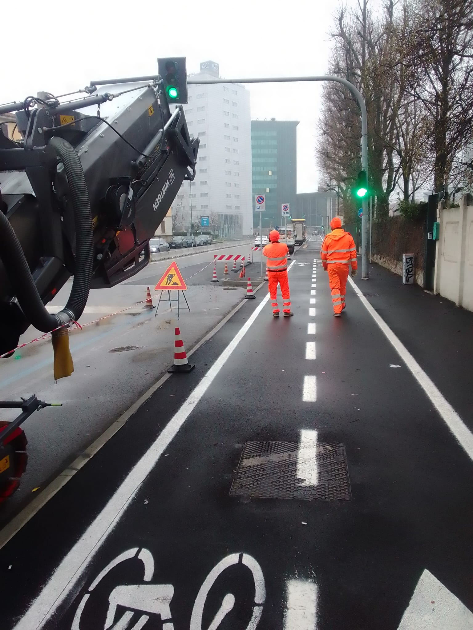 immagine di galleria 'Bicipolitana: la ciclabile di collegamento con il polo universitario di via Adamello'