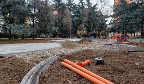 immagine di galleria 'Riqualificazione del giardino Bazzega-Corridoni Padovani'
