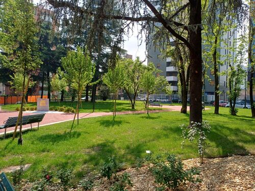 immagine di galleria 'Riqualificazione del giardino Bazzega-Corridoni Padovani'