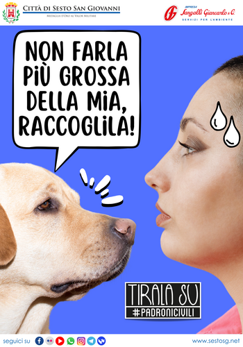immagine di galleria 'Hai un cane? Devi raccogliere la sua cacca'