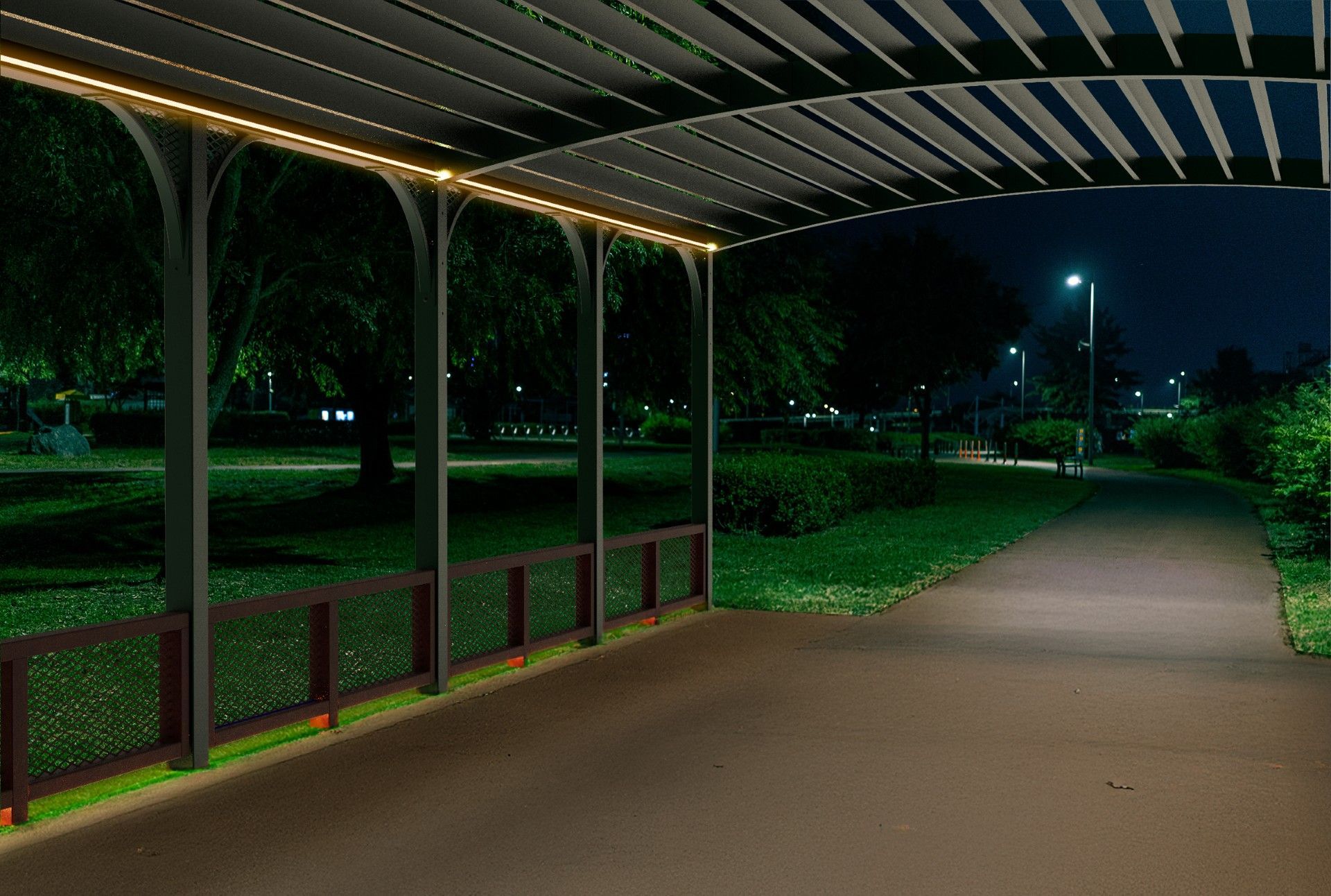 Ingrandisci immagine - render villa mylius pergolato