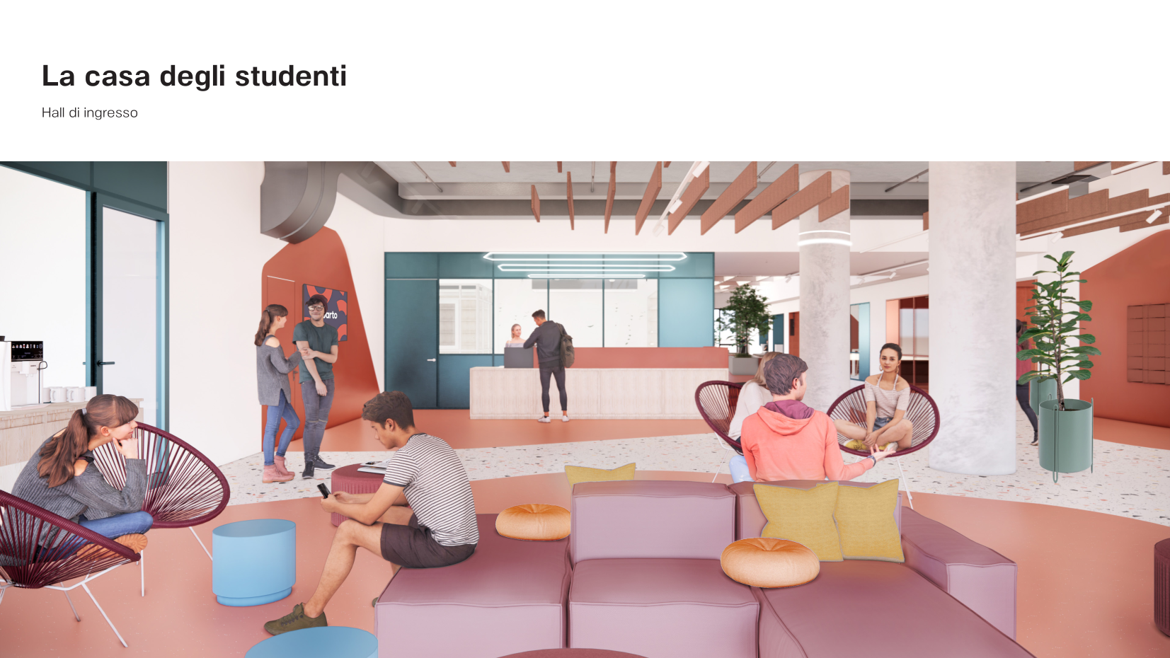 Ingrandisci immagine - area comune studentato