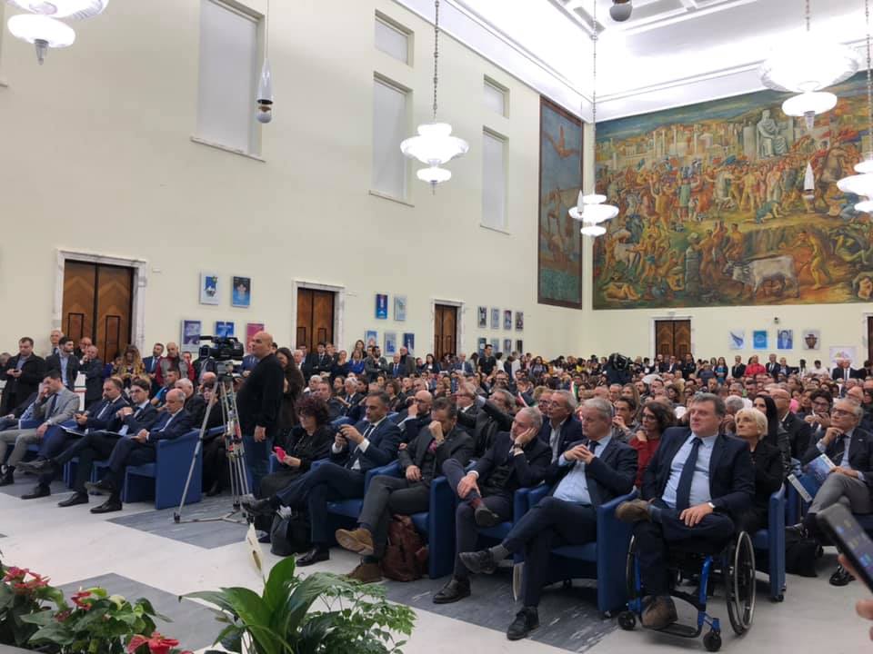 Novembre 2019 - Consegna targa di candidatura a Citt&agrave; Europea dello Sport 2022
